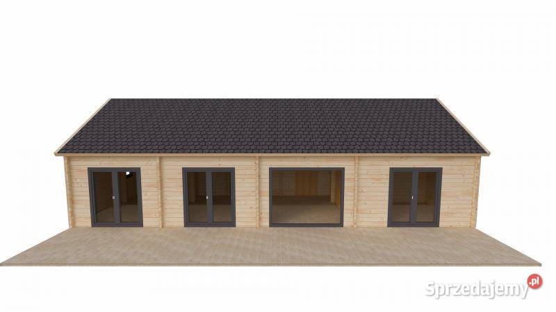dom drewniany całoroczny SIBU 70m2 drewniany z Miłosław