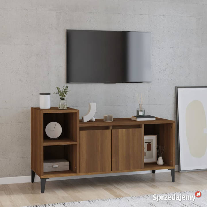 Szafka pod telewizor brązowy dąb 100x35x55 Warszawa