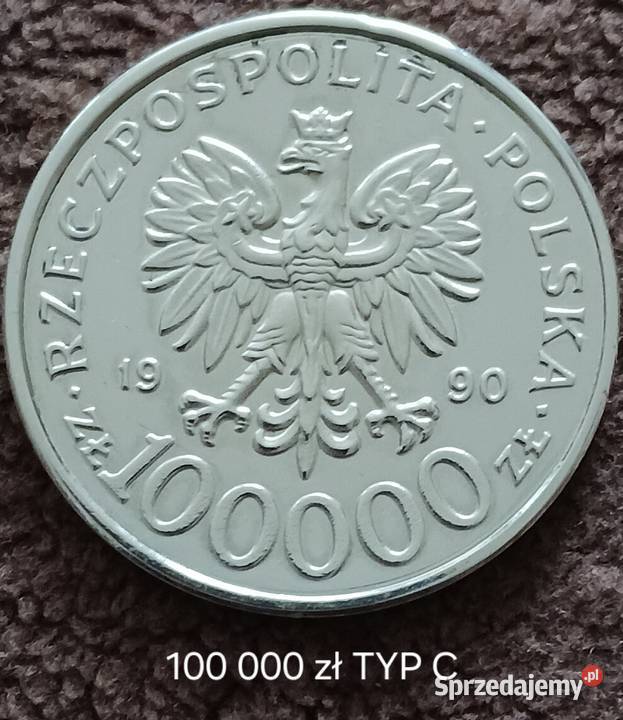 100 000 Solidarność 1990 r TYPC Piękne Konin