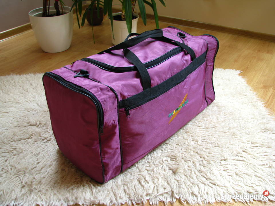 Duża mocna torba turystycznosportowa 3komorowa
