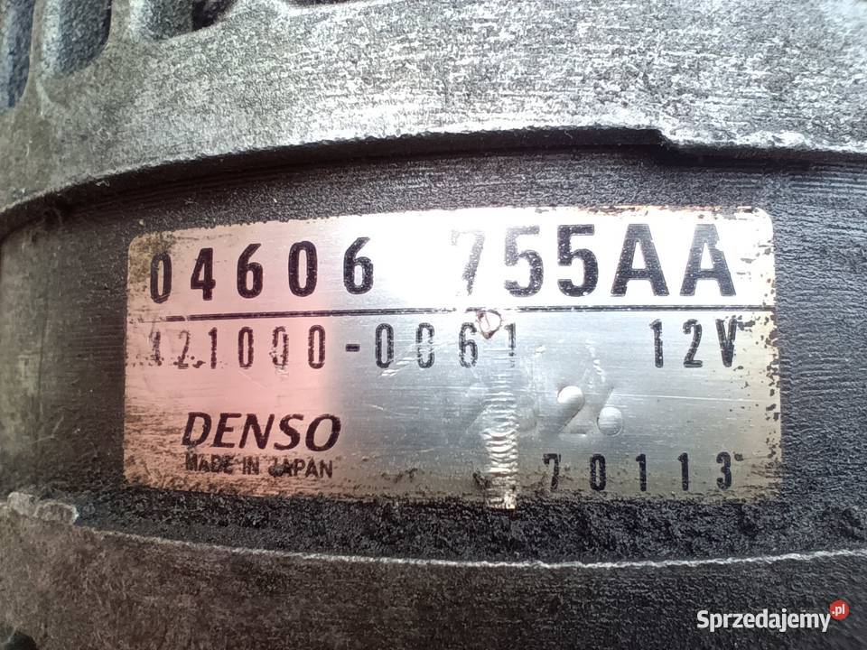 Chrysler Sebring 2 II 27 alternator denso 04606 Częstochowa