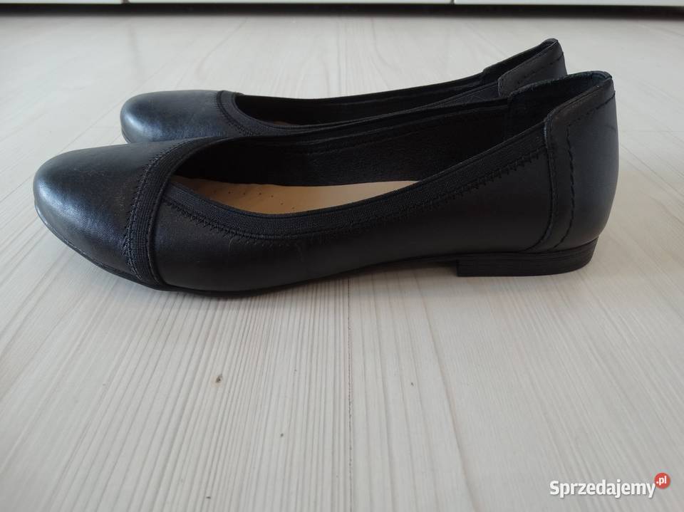 Buty Skórzane Skóra Naturalna Półbuty Baleriny inna