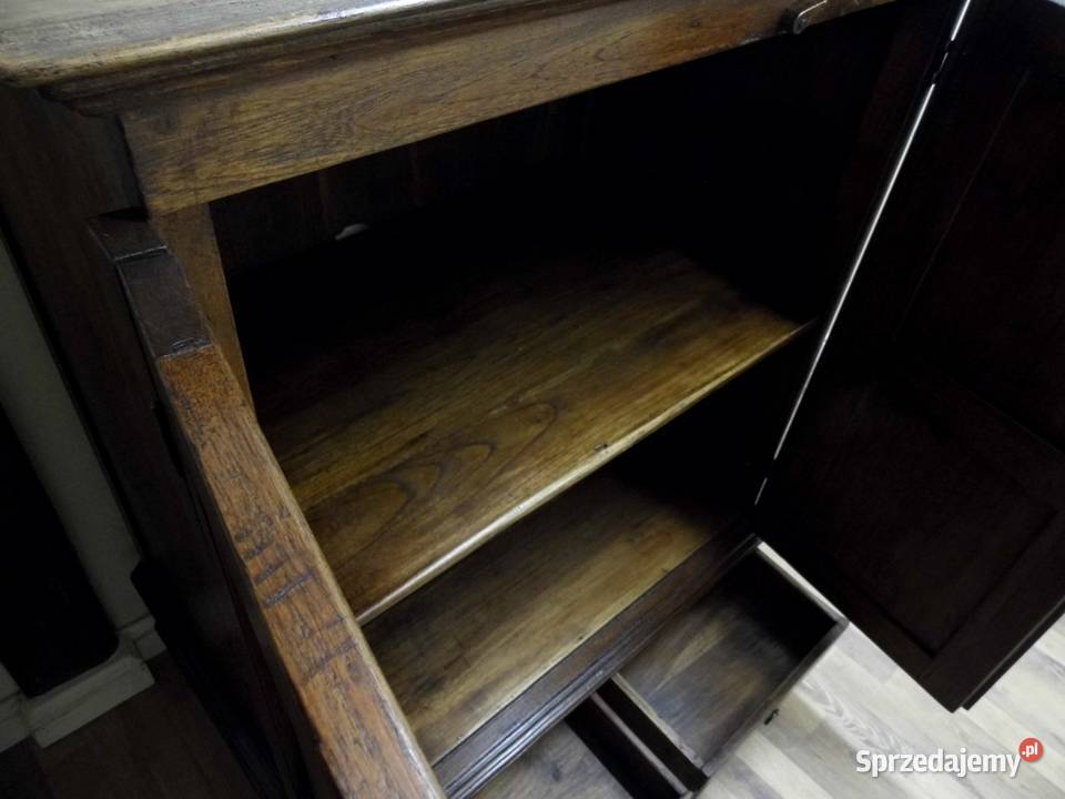 Stara Indonezyjska Tekowa Szafa Gabinetowa