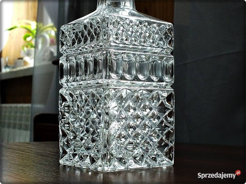 Stara Kryształowa Karafka BOHEMIA do Whisky Stan Dzbanki, karafki i mleczniki lubuskie Żary