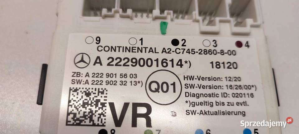 MERCEDES GLC W253 X253 MODUŁ DRZWI A2229001614