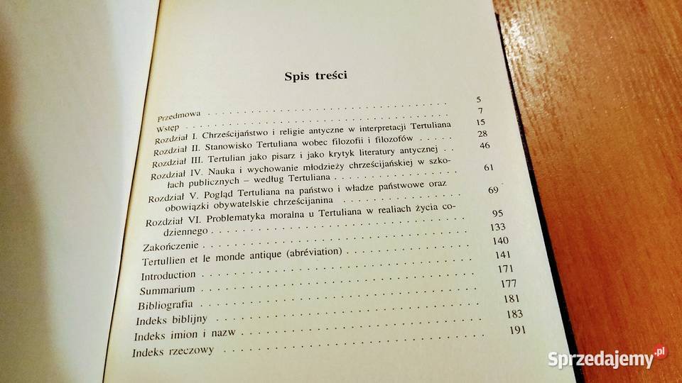 Tertulian a świat antyczny Roman Stawinoga Rok wydania 2002 Książki naukowe i popularnonaukowe