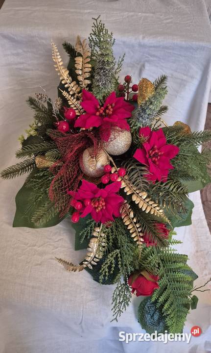 Dekoracja nagrobna świąteczna Komplet Dekoracje i ozdoby Pleszew