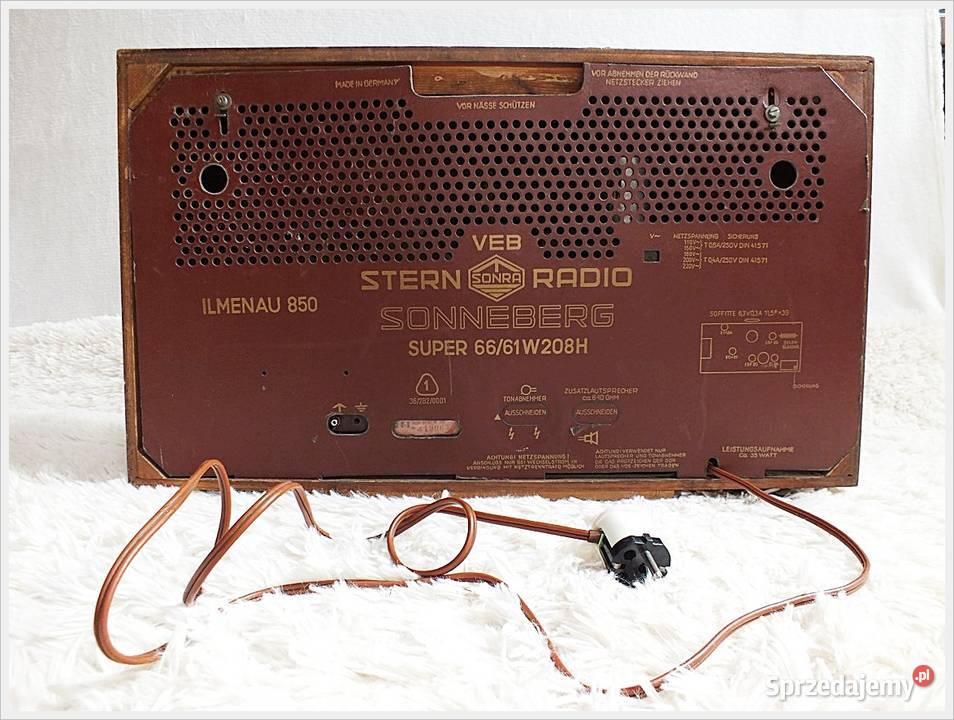 Stare lampowe Radio Sonneberg ILUMENAU 850 z lat Żary sprzedam