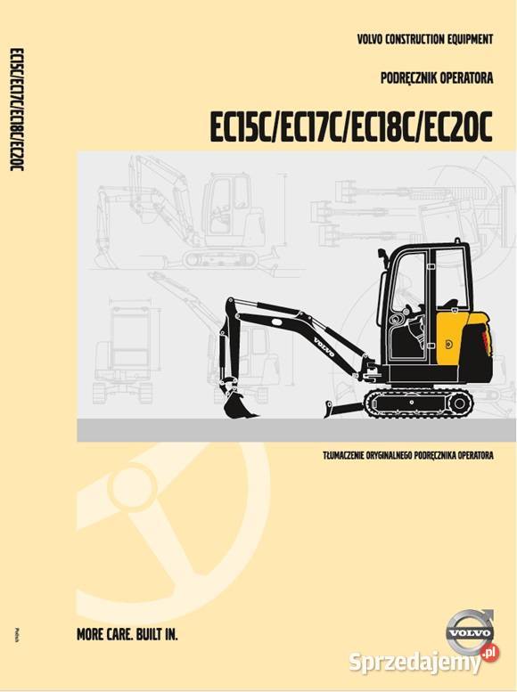 DTR Instrukcja Volvo EC15C EC17C EC18CEC20C Rzeszów