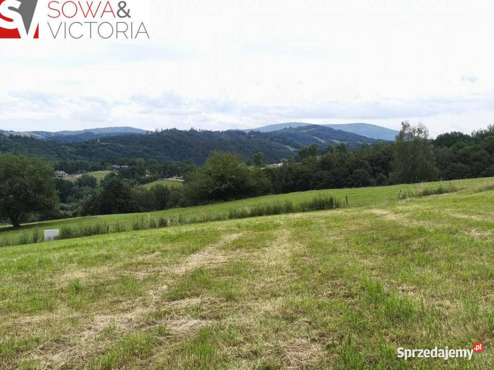 Panoramiczny widok na szczyty gór ok 1 PKP asfalt dolnośląskie sprzedam