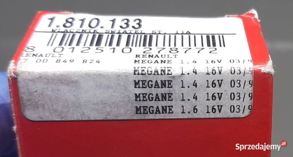 WŁĄCZNIK ŚWIATEŁ STOP RENAULT MEGANE I II VOLVO Mielęcin