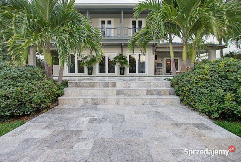 Płytki Trawertyn Silver Ash bębnowany 61x406x12