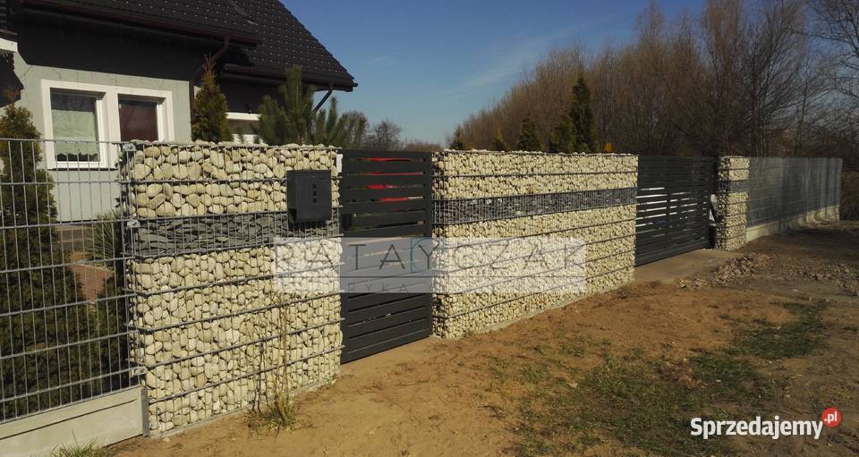 Mur gabionowy 200x180x40 solidny kompletny 5 lat