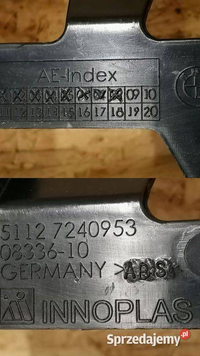 BMW 1 F20 F21 ŚLIZG ZDERZAKA TYŁ 51127240953 wielkopolskie Pleszew sprzedam