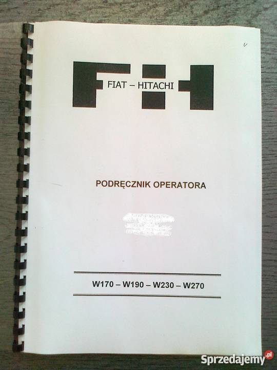 Instrukcja obsługi DTR ładowarka kołowa Koparki małopolskie Brzesko