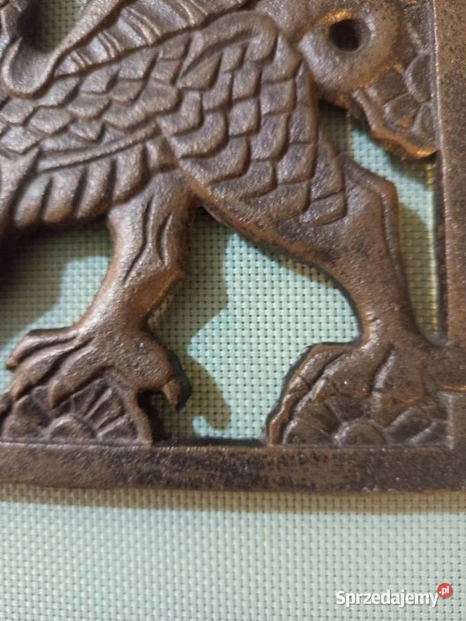 Zabytkowa ŻELIWNA podstawka pod garnki żelazko mazowieckie Warszawa