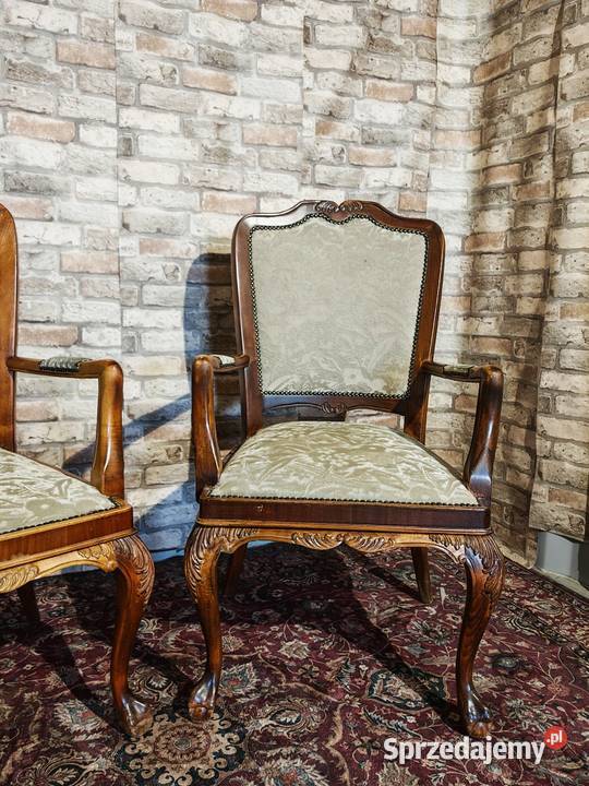 Dwa piękne fotele trony ludwik Sandomierz