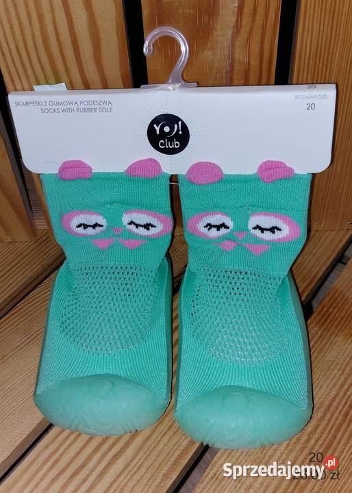 Skarpetki z gumową podeszwą rozmiar 20 małopolskie Wadowice