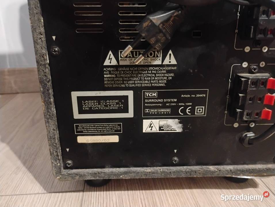 Subwoofer aktywny TCM 5 głośników Wzmacniacze i pokrewne Złotoryja