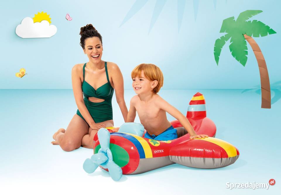 Dmuchany pontonik dzieci INTEX 59380 SAMOLOT Poznań