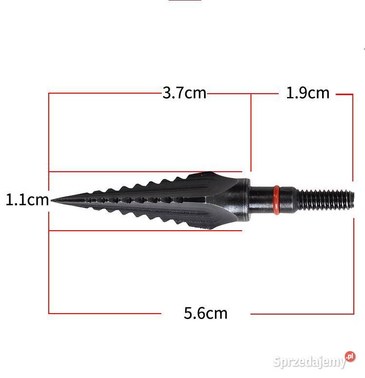 Zestaw grotów ostrych metalowych do łuku strzał małopolskie