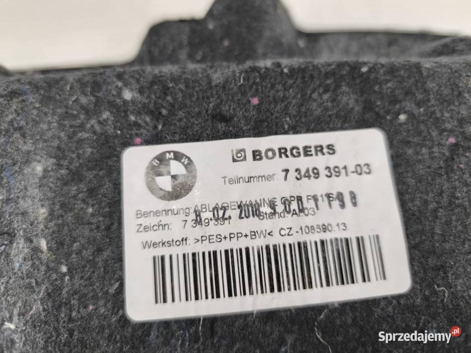 TAPICERKA WNEKA BAGAZNIKA BMW F31 LIFT 7349391