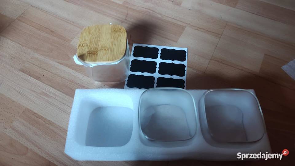 Słoik z pokrywką do przechowywania np mąki cukru wielkopolskie Książ Wielkopolski