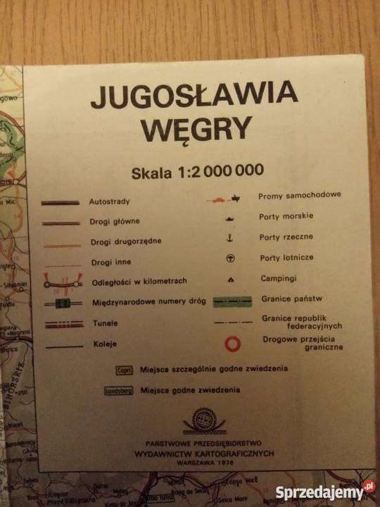2 map Polski jedna z nich dwustronna z Dąbrowa Górnicza