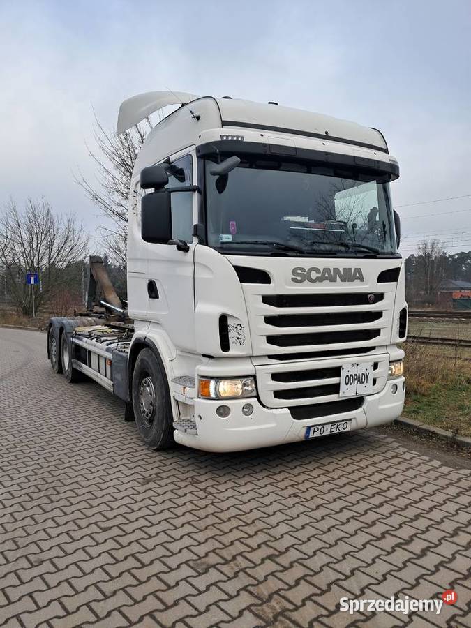 Scania R440 2013r Hakowiec blokada mostu wielkopolskie Poznań