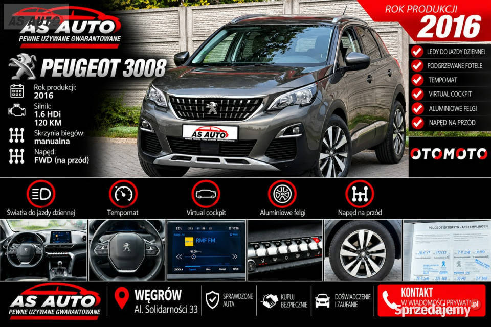 Peugeot 3008 16HDi 120 Węgrów