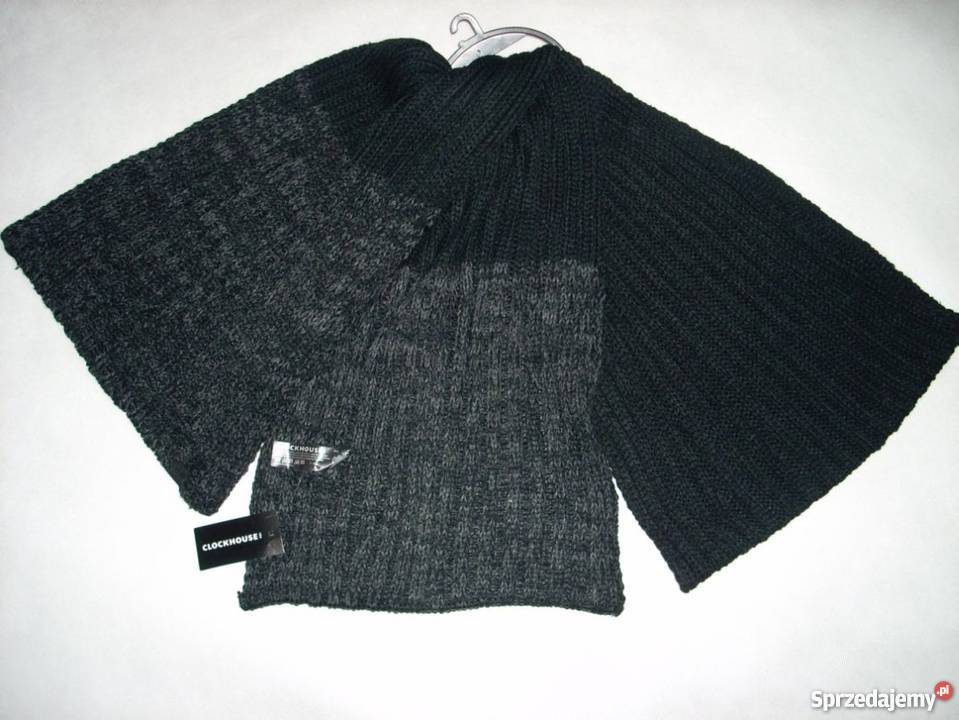 CA super szalik GRANAT melanż i CZARNY NOWY małopolskie Nowy Sącz