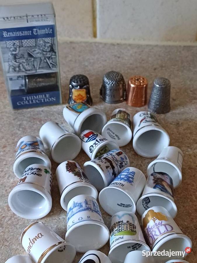 kolekcjonerskie naparstkidzwoneczki Porcelana i szkło Nowy Targ sprzedam