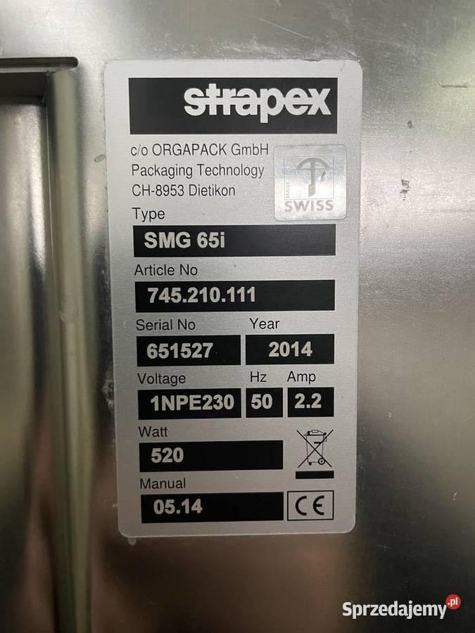 Bandownica Paskarka STRAPEX SMG65i INOX Dobre Miasto