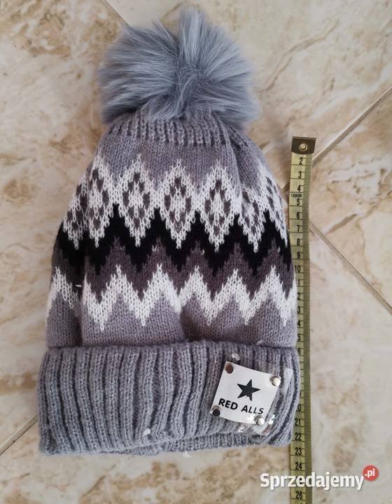 Zimowa ciepła czapka z szalikiem kominem Lędziny sprzedam