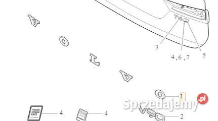 VOLVO V60 V90 emblemat logo klapy tyl OE Bielany Wrocławskie sprzedam