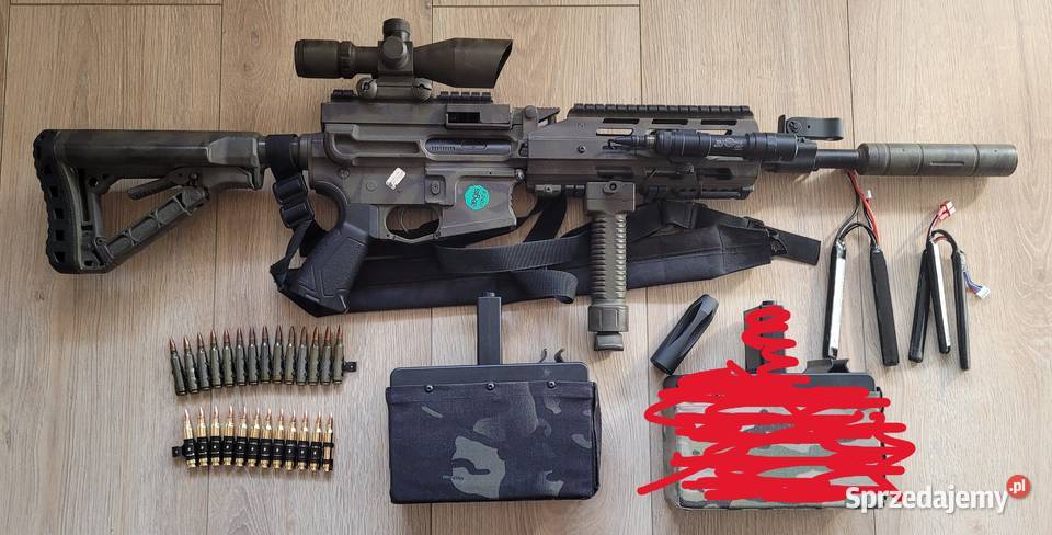 Replika asg karabinu maszynowego 16 LMG GG