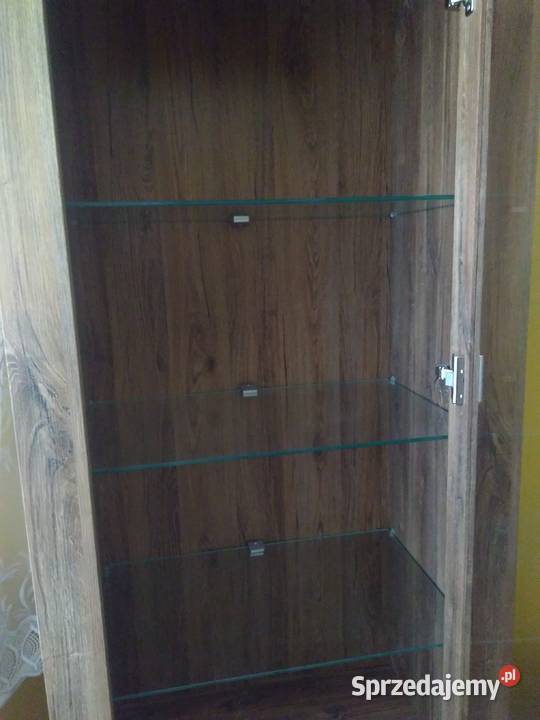 Witryna BRW Gent 68 x 42 x 200 podświetlenie Kredensy i witryny Głogów