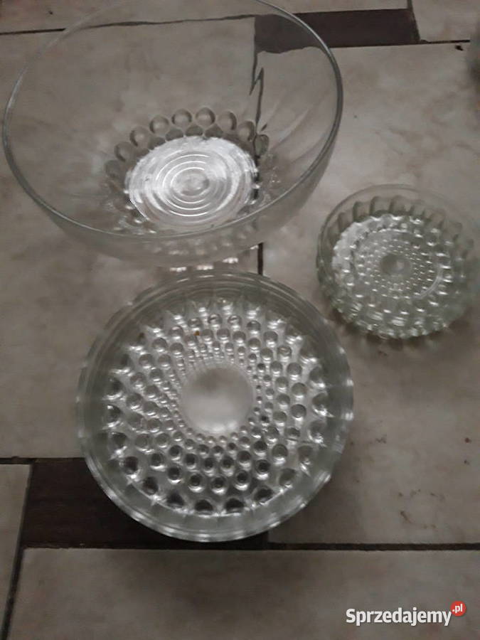 miska salaterka talerzyki deserowe 2 mniejsze