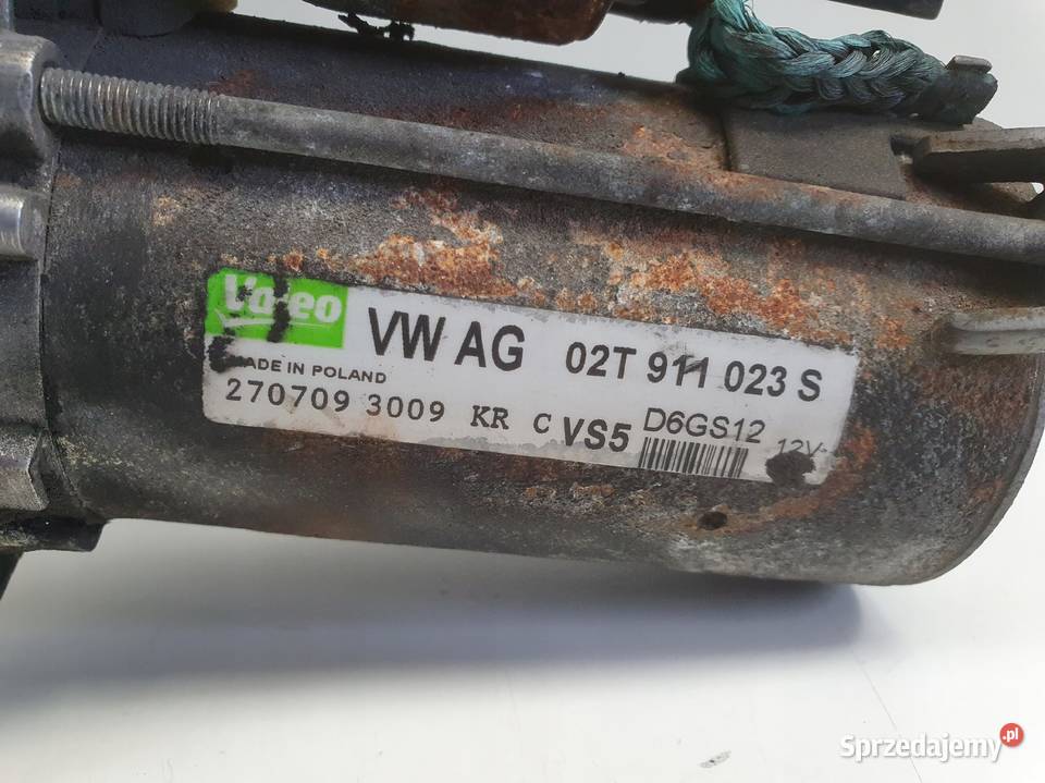 ROZRUSZNIK VW Golf VI 14 16V ROZRUSZNIK valeo Układ elektryczny silnika Rudka