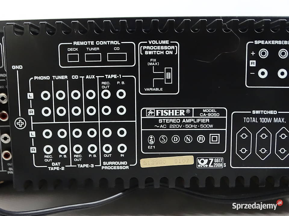 Wzmacniacz Fisher CA9050 Studio Standard Biłgoraj