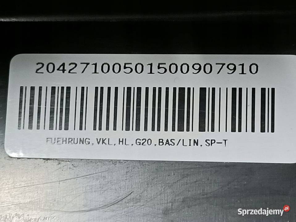 BMW 3 G20 G80 G28 19 ŚLIZG MOCOWANIE ZDERZAK Pleszew sprzedam