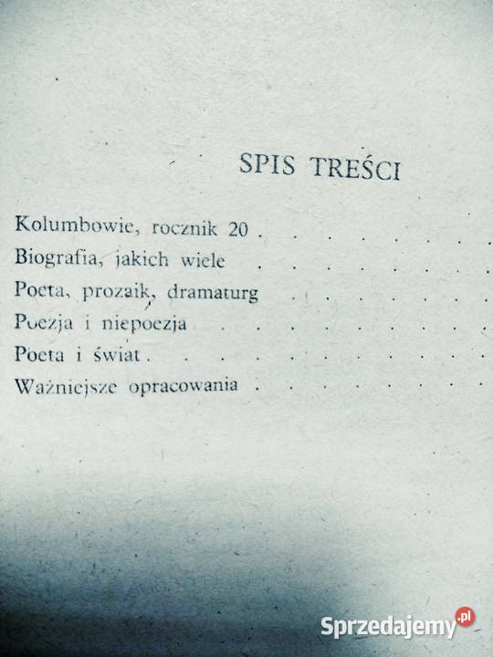 Poezje Różewicz opracowanie lektur unikatowe Warszawa sprzedam