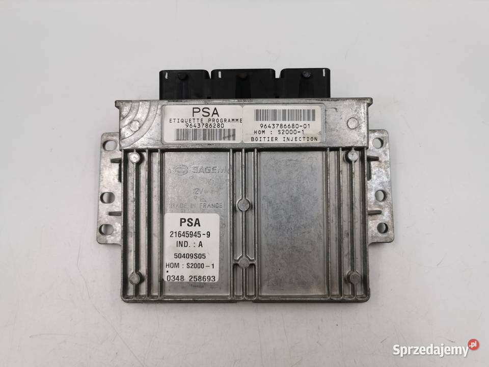 Sterownik Silnika Citroen C5 18 16v 9643786280 mazowieckie Wyszków