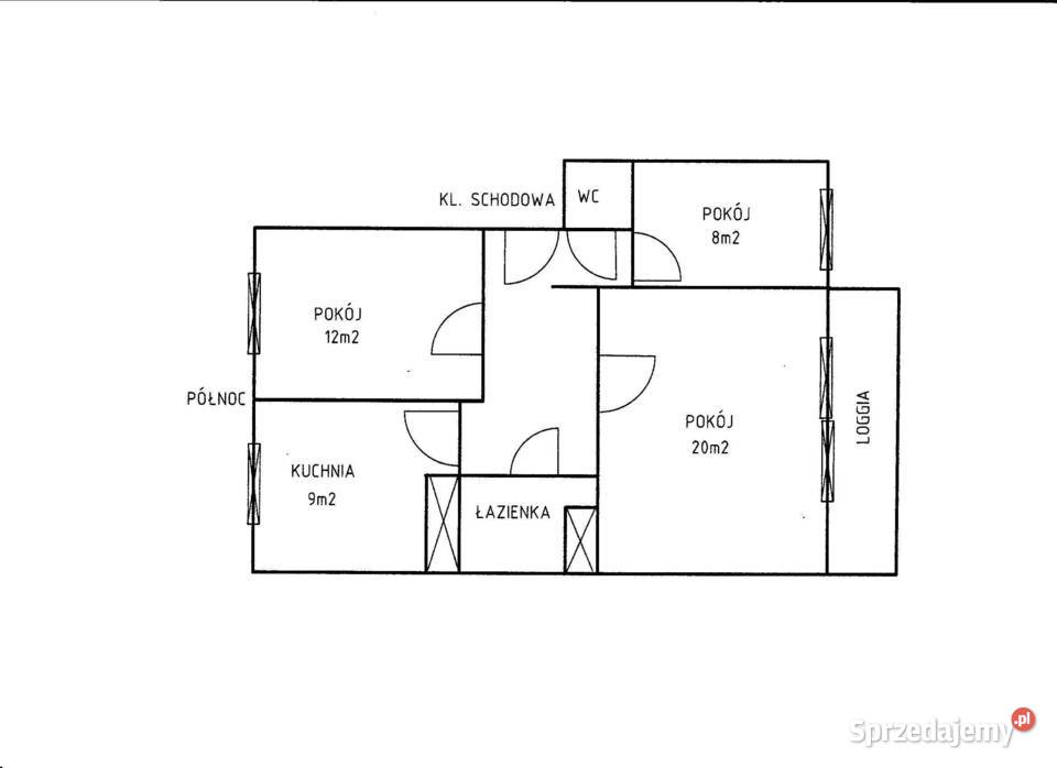 Lubawa Gdańska 3 pokoje balkon