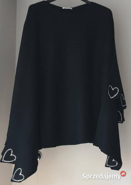 Bluzka dzianina z rękawem szerokim serca różne sprzedam