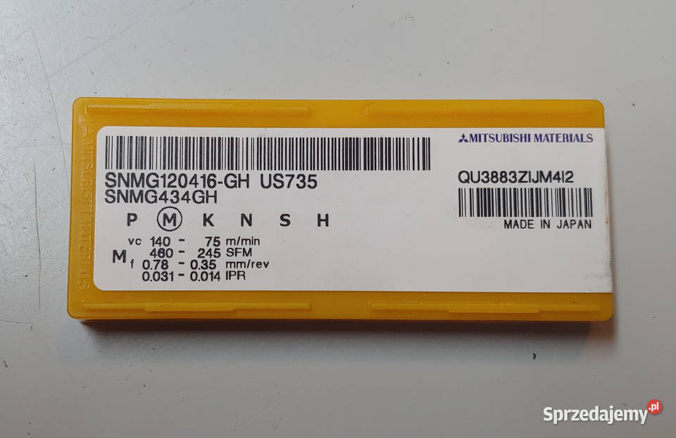 Płytki SNMG 120416GH US735 podlaskie Białystok sprzedam