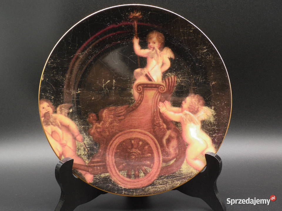 Dekoracyjny talerz Kromer przedstawia motyw Raszków