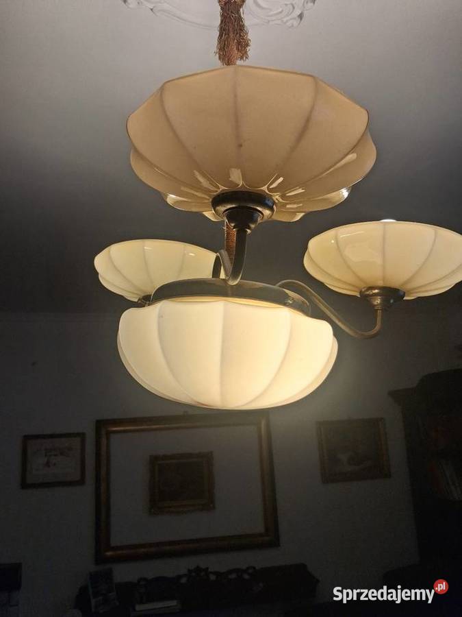 Przedwojenna lampa sufitowa dolnośląskie Wrocław