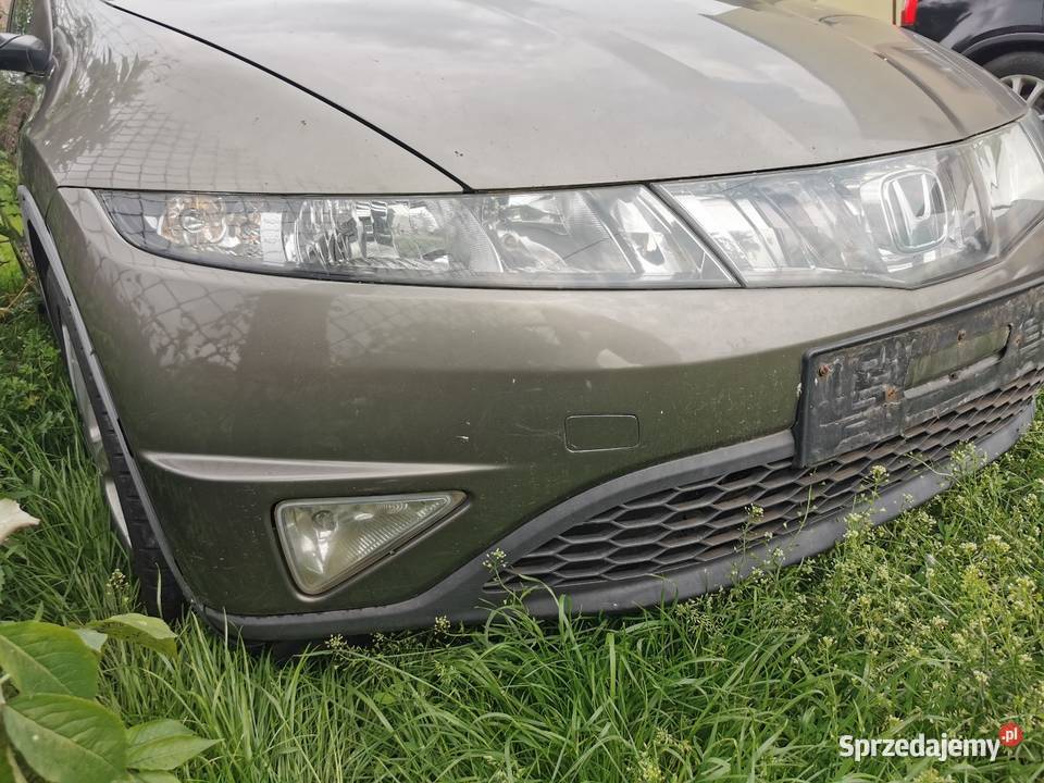 Kompletny Oryginalny Zderzak Przedni Honda Civic Dziecinów