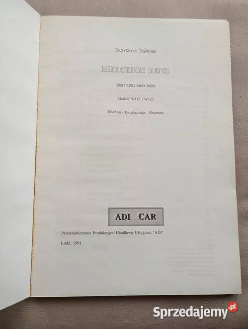 Instrukcja obsługi Mercedesa mazowieckie Warszawa